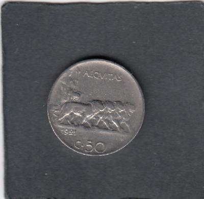 Beschrijving: 50 Centesimi LIONS (PLAIN)